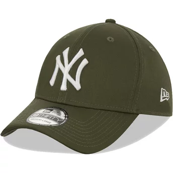 Gorra curva verde ajustada 39THIRTY League Essential de New York Yankees MLB de New Era