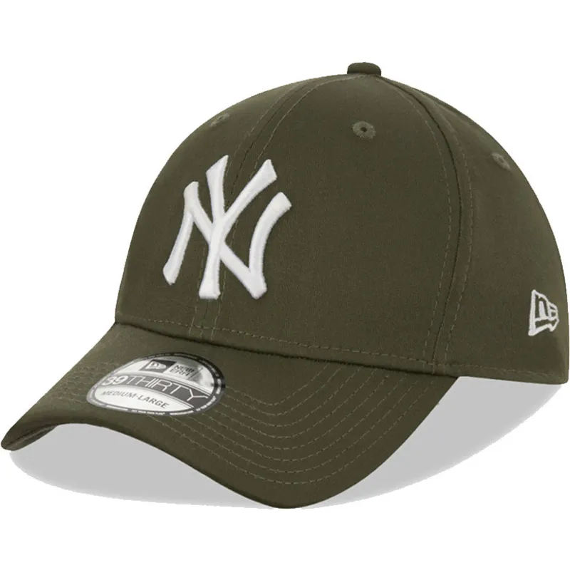 zielona-dopasowana-czapka-z-daszkiem-39thirty-league-essential-new-york-yankees-mlb-new-era