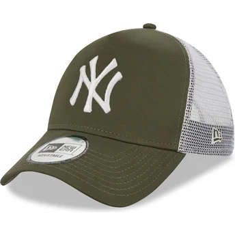 Cappellino trucker verde e bianco 9FORTY A Frame dei New York Yankees MLB di New Era