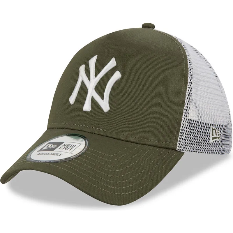 petten-gebogen-groen-snapback-9forty-a-frame-van-new-york-yankees-mlb-van-new-era