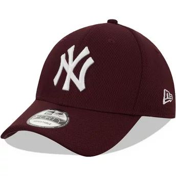 Gorra curva granate ajustable 9FORTY Diamond Era de New York Yankees MLB de New Era
