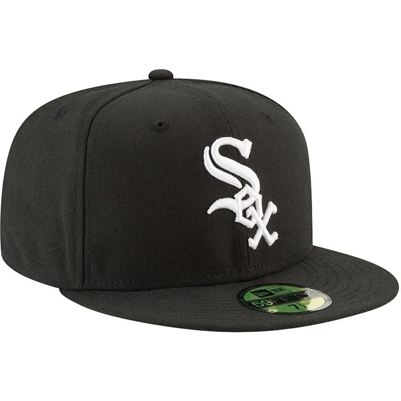 petten-plat-zwart-fitted-59fifty-authentic-on-field-game-van-chicago-white-sox-mlb-van-new-era