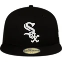 schwarze-flache-59fifty-authentic-on-field-game-fitted-cap-der-chicago-white-sox-mlb-von-new-era