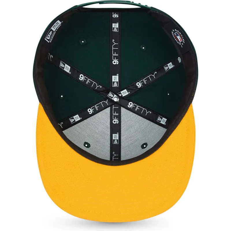 petten-plat-groen-snapback-9fifty-essential-van-oakland-athletics-mlb-van-new-era
