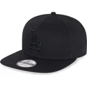 casquette-plate-noire-snapback-avec-logo-noir-9fifty-los-angeles-dodgers-mlb-new-era