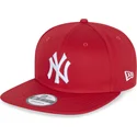 petten-plat-rood-snapback-9fifty-essential-van-new-york-yankees-mlb-van-new-era