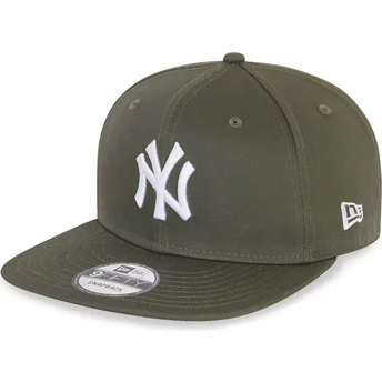 Gorra plana verde snapback 9FIFTY Essential de New York Yankees MLB de New Era