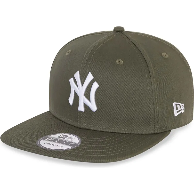 petten-plat-groen-snapback-9fifty-essential-van-new-york-yankees-mlb-van-new-era