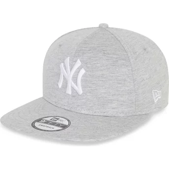 Gorra plana gris claro snapback 9FIFTY Jersey Medium de New York Yankees MLB de New Era
