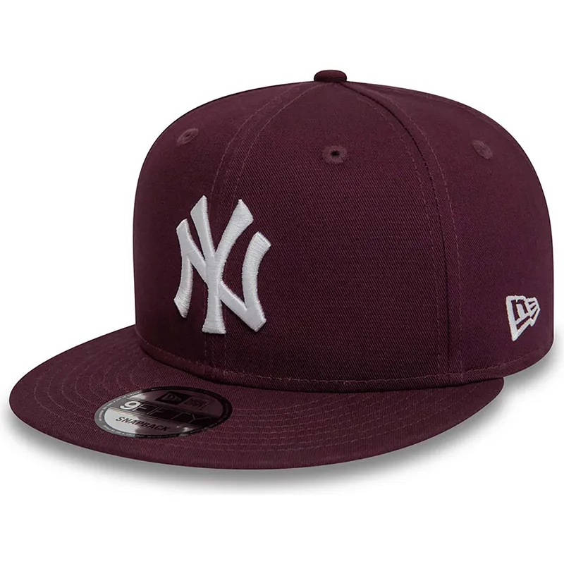 petten-plat-rood-snapback-9fifty-essential-van-new-york-yankees-mlb-van-new-era