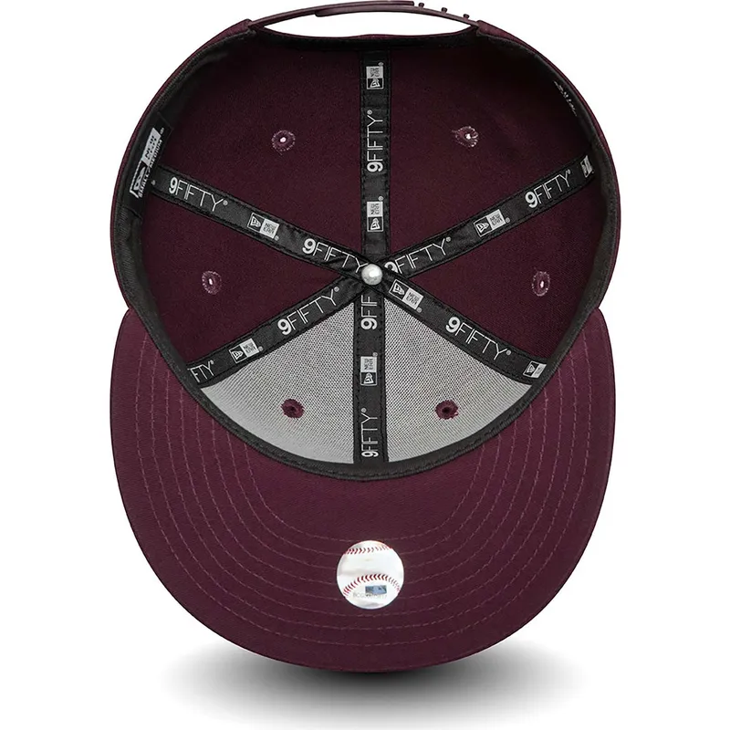 petten-plat-rood-snapback-9fifty-essential-van-new-york-yankees-mlb-van-new-era