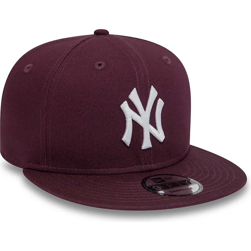 petten-plat-rood-snapback-9fifty-essential-van-new-york-yankees-mlb-van-new-era