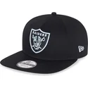 casquette-plate-noire-snapback-9fifty-essential-las-vegas-raiders-nfl-new-era