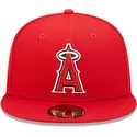 petten-plat-rood-fitted-59fifty-authentic-on-field-van-los-angeles-angels-mlb-van-new-era