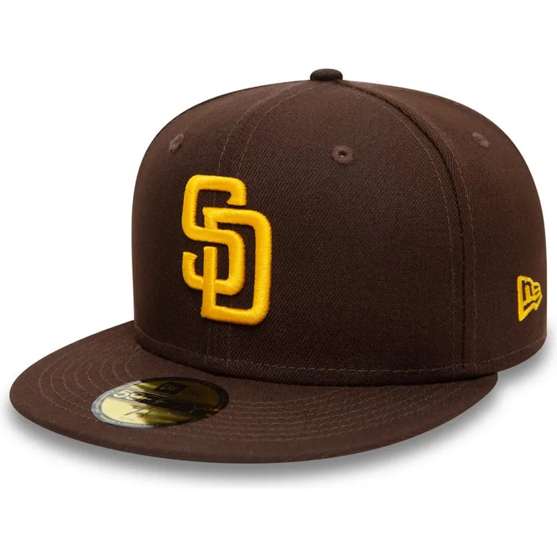 petten-plat-bruin-fitted-59fifty-authentic-on-field-van-san-diego-padres-mlb-van-new-era