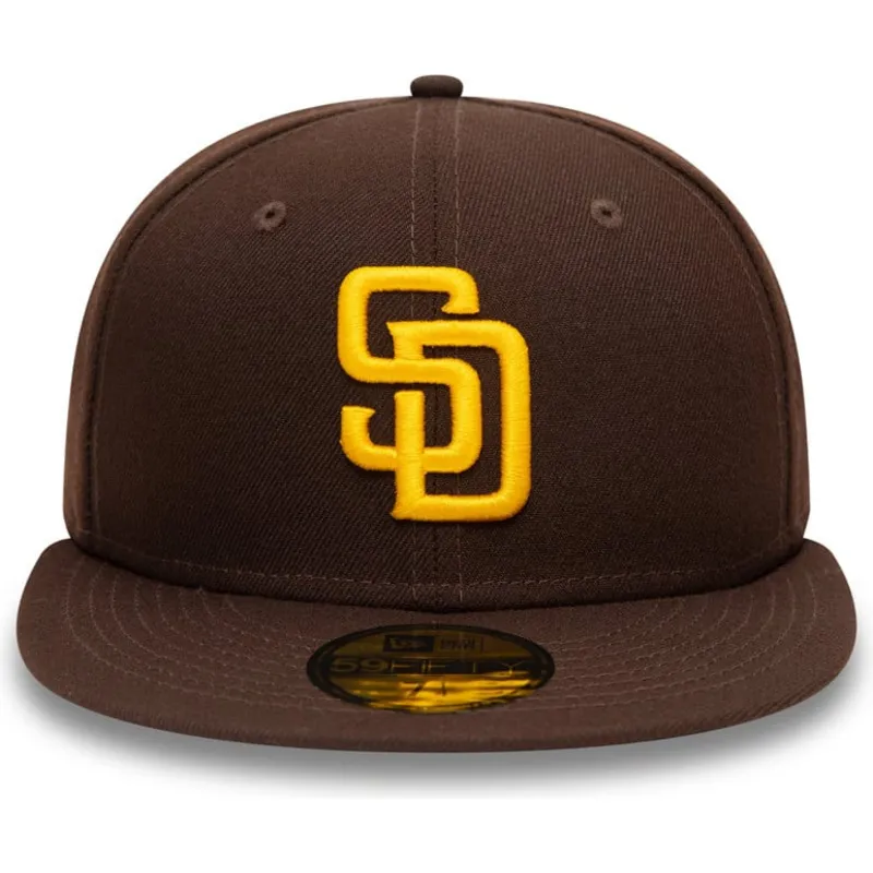 petten-plat-bruin-fitted-59fifty-authentic-on-field-van-san-diego-padres-mlb-van-new-era