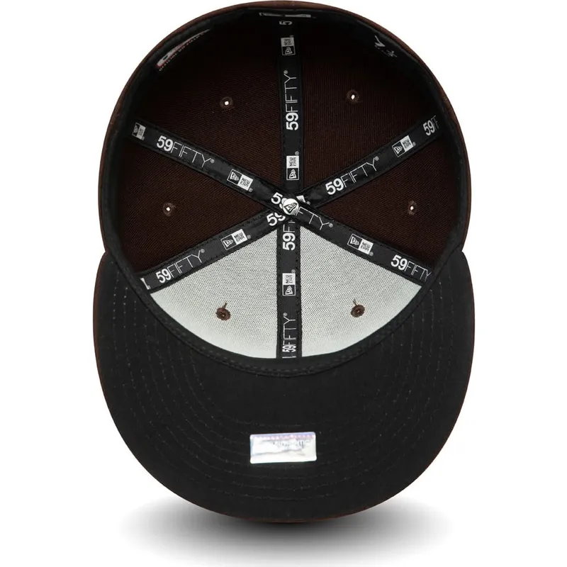 petten-plat-bruin-fitted-59fifty-authentic-on-field-van-san-diego-padres-mlb-van-new-era
