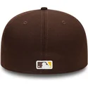 casquette-plate-marron-ajustee-59fifty-authentic-on-field-san-diego-padres-mlb-new-era