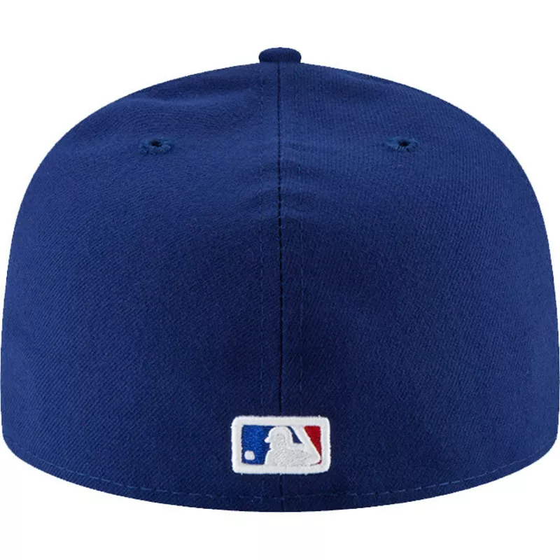 Gorra plana azul ajustada 59FIFTY Authentic On Field de Texas Rangers MLB  de New Era