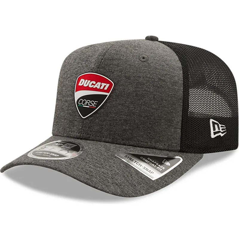 petten-gebogen-grijs-snapback-9fifty-stretch-snap-jersey-van-ducati-motor-motogp-van-new-era