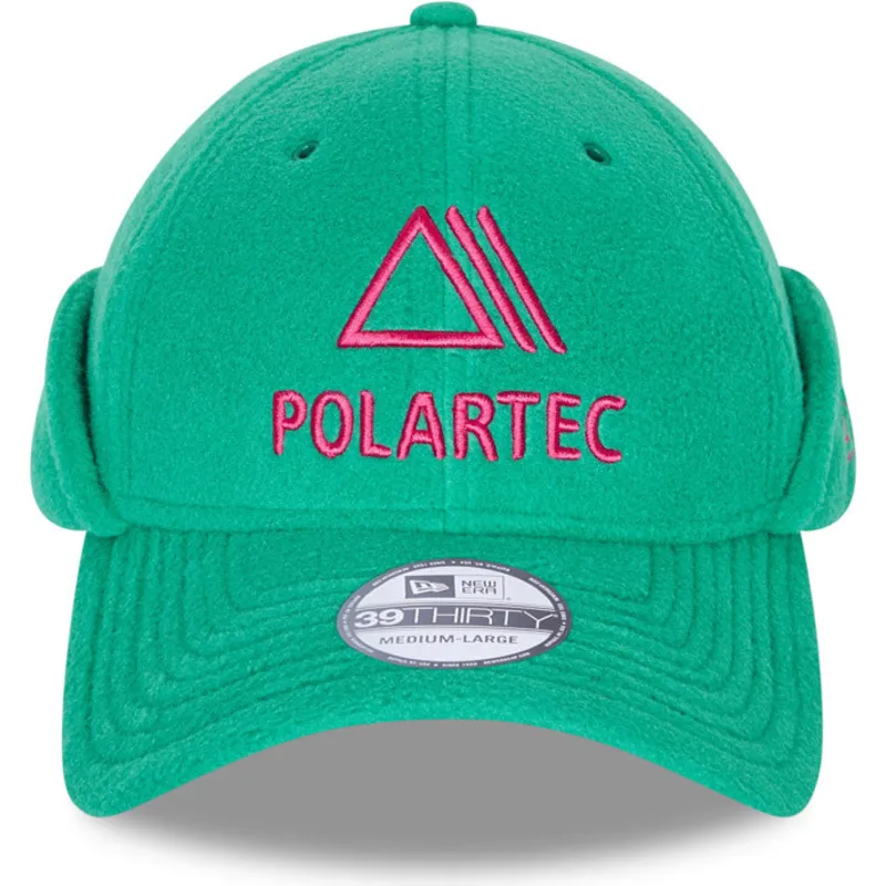 petten-gebogen-groen-aangepast-39thirty-polartec-dog-ear-fleece-van-new-era