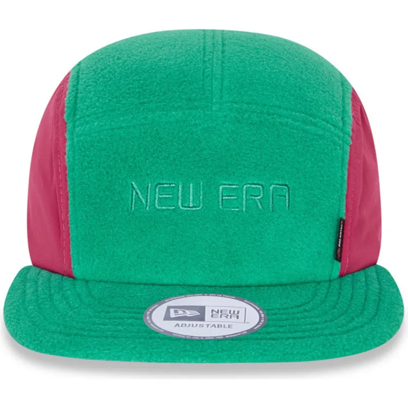 petten-plat-groen-verstelbare-band-camper-van-new-era