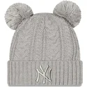 mutsen-pompon-grijs-cuff-double-van-new-york-yankees-mlb-van-new-era