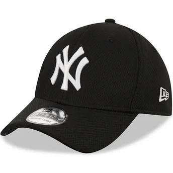 petten-gebogen-zwart-aangepast-39thirty-diamond-era-van-new-york-yankees-mlb-van-new-era