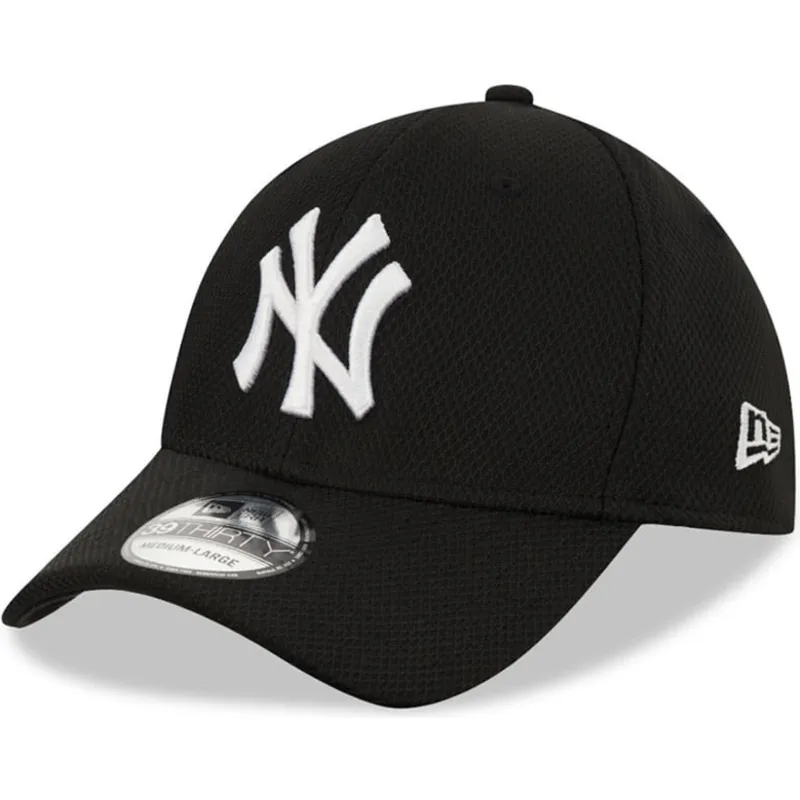 petten-gebogen-zwart-fitted-39thirty-diamond-era-van-new-york-yankees-mlb-van-new-era