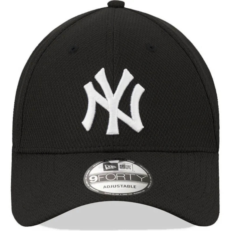 petten-gebogen-zwart-verstelbaar-9forty-diamond-era-van-new-york-yankees-mlb-van-new-era