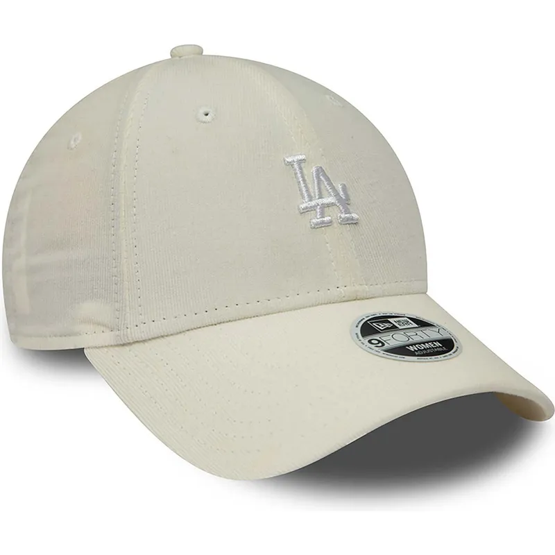 petten-gebogen-beige-verstelbaar-9forty-cord-mini-van-los-angeles-dodgers-mlb-van-new-era