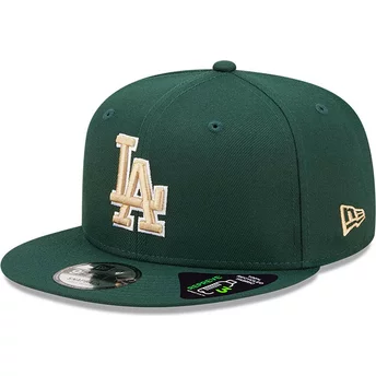 New Era Flat Brim 9FIFTY Repreve Los Angeles Dodgers MLB Green Snapback Cap