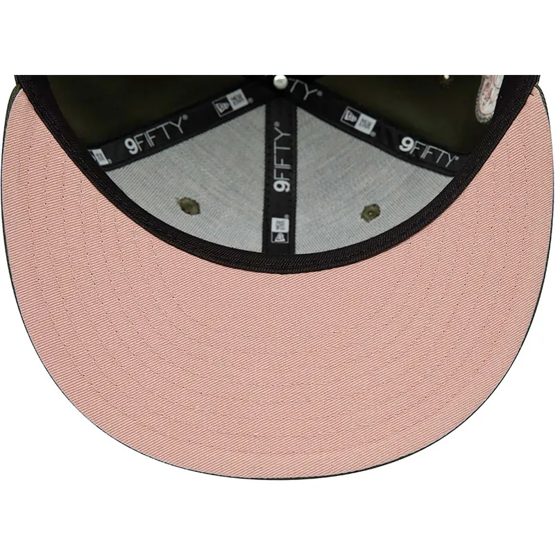 petten-plat-groen-snapback-rosa-9fifty-side-patch-van-chicago-white-sox-mlb-van-new-era