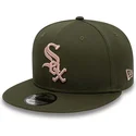 petten-plat-groen-snapback-rosa-9fifty-side-patch-van-chicago-white-sox-mlb-van-new-era