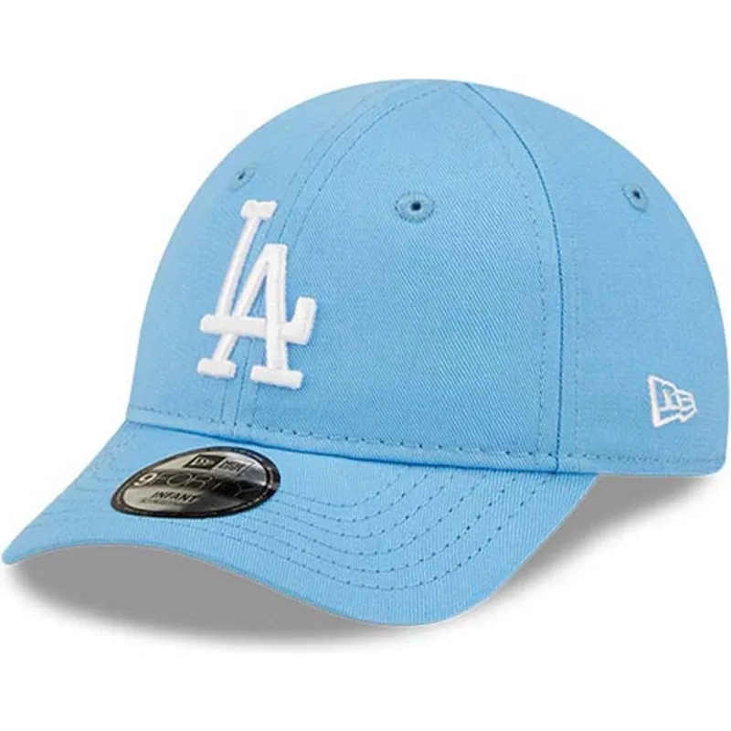 petten-gebogen-blauw-verstelbaar-voor-kinderen-9forty-league-essential-van-los-angeles-dodgers-mlb-van-new-era