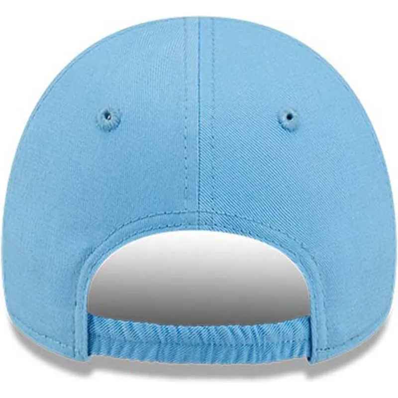 petten-gebogen-blauw-verstelbare-band-voor-kinderen-claro-pequeno-9forty-league-essential-van-los-angeles-dodgers-mlb-van-new-er
