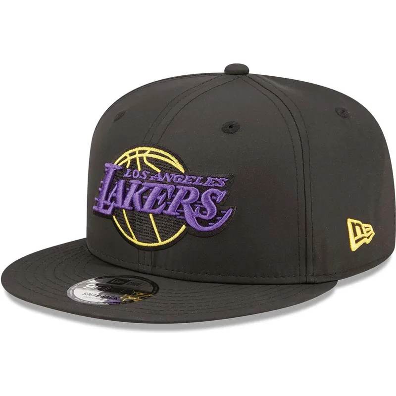 petten-plat-zwart-snapback-9fifty-neon-pack-van-los-angeles-lakers-nba-van-new-era