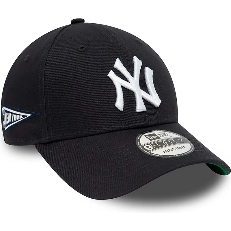 petten-gebogen-marineblauw-verstelbaar-9forty-team-side-patch-van-new-york-yankees-mlb-van-new-era petten-gebogen-marineblauw-verstelbaar-9forty-team-side-patch-van-new-york-yankees-mlb-van-new-era