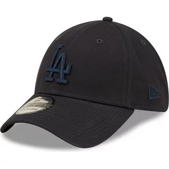 Gorra curva azul marino ajustada con logo azul marino 39THIRTY League Essential de Los Angeles Dodgers MLB de New Era