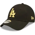 petten-gebogen-zwart-verstelbaar-voor-kinderen-dorado-9forty-league-essential-van-los-angeles-dodgers-mlb-van-new-era