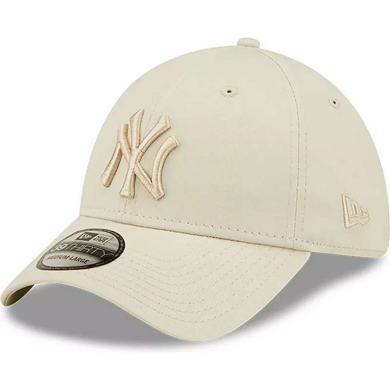 voorbeeld Vrouw Beven New Era Curved Brim 39THIRTY League Essential New York Yankees MLB Beige  Fitted Cap with Beige Logo: Caphunters.com
