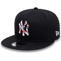 petten-plat-marineblauw-snapback-9fifty-team-infill-van-new-york-yankees-mlb-van-new-era