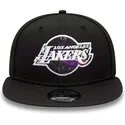 petten-plat-zwart-snapback-9fifty-print-infill-van-los-angeles-lakers-nba-van-new-era