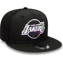 petten-plat-zwart-snapback-9fifty-print-infill-van-los-angeles-lakers-nba-van-new-era
