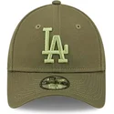 petten-gebogen-groen-verstelbaar-voor-kinderen-9forty-league-essential-van-los-angeles-dodgers-mlb-van-new-era