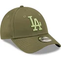 petten-gebogen-groen-verstelbaar-voor-kinderen-9forty-league-essential-van-los-angeles-dodgers-mlb-van-new-era