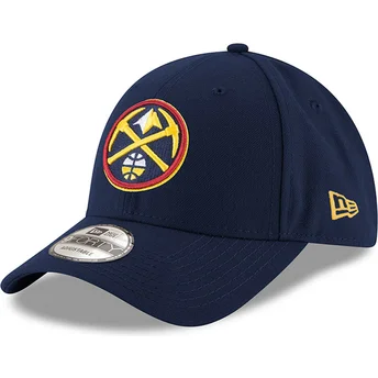 Cappellino visiera curva blu marino regolabile 9FORTY The League di Denver Nuggets NBA di New Era