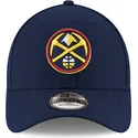 casquette-courbee-bleue-marine-ajustable-9forty-the-league-denver-nuggets-nba-new-era