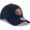 casquette-courbee-bleue-marine-ajustable-9forty-the-league-denver-nuggets-nba-new-era