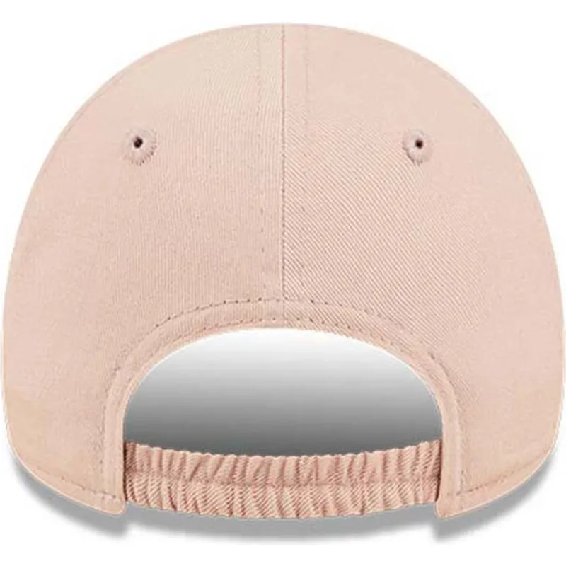 petten-gebogen-roze-verstelbaar-voor-kinderen-9forty-league-essential-van-new-york-yankees-mlb-van-new-era